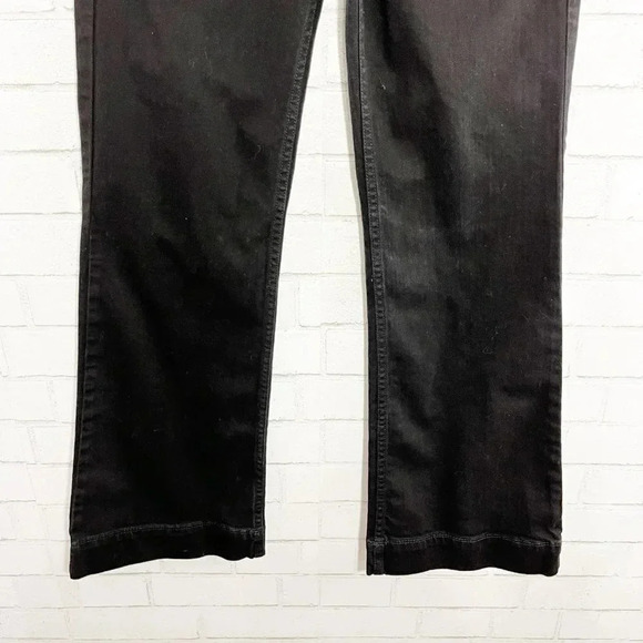 Armani Exchange Black Wide Leg Flare Medium Rise Jeans Women's Size 4 Short - Picture 3 of 10